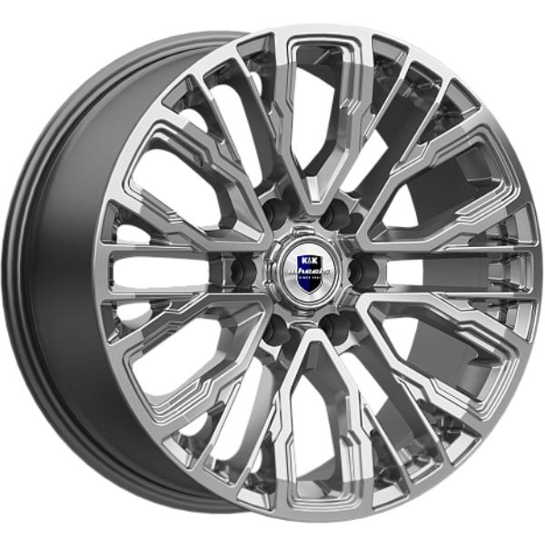 K&K Кортес 8.5x19 6*139.7 ET25 DIA106.1 Дарк платинум Литой