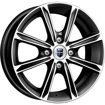 K&K Флэш 5x14 4*100 ET43 DIA60.1 Алмаз черный Литой