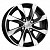 K&K Джемини 5.5x14 4*100 ET45 DIA56.1 Алмаз черный Литой