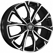 Khomen KHW 1907 7.5x19 5*112 ET43 DIA57.1 Black-FP Литой