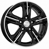 K&K Trinity 6x15 5*114.3 ET45 DIA67.1 Алмаз черный Литой