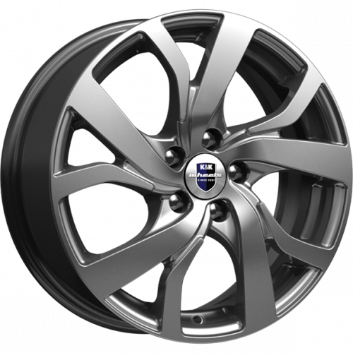 K&K Палермо 6.5x16 5*114.3 ET43 DIA67.1 Дарк платинум Литой