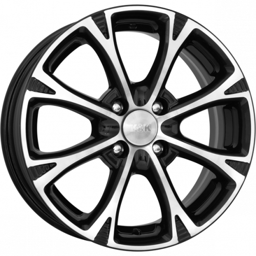 K&K Блюз 6x15 4*108 ET23 DIA65.1 Алмаз черный Литой