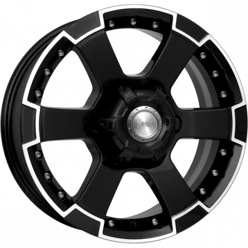 K&K M56 7x16 6*139.7 ET38 DIA100.1 Алмаз черный Литой