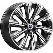K&K Галего 7.5x19 5*112 ET44 DIA66.6 Алмаз черный Литой