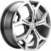 Khomen KHW 1710 6.5x17 5*108 ET33 DIA60.1 Gray-FP Литой