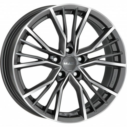 MAK Union 9.5x21 5*112 ET25 DIA66.6 Gunmetal Mirror Face Литой