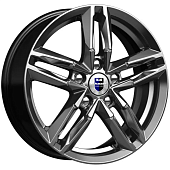 K&K Sayan 6x16 5*100 ET38 DIA57.1 Дарк платинум Литой