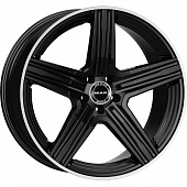 MAK Lewis 9x18 5*112 ET30 DIA66.6 Gloss Black Mirror Ring Литой