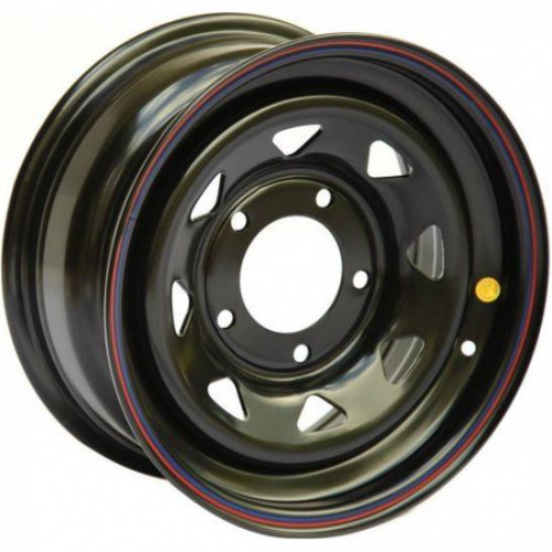 Off Road Wheels Niva 6.5x15 5*139.7 ET30 DIA98.5 Black Штампованный