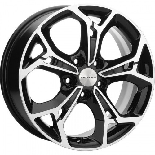 Khomen KHW 1702 7x17 5*114.3 ET46 DIA67.1 Black-FP Литой