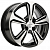 Khomen KHW 1502 6x15 4*100 ET45 DIA56.6 Black-FP Литой