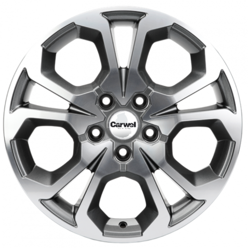 Khomen KHW 1711 6.5x17 5*114.3 ET50 DIA66.1 Gray-FP Литой