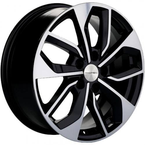 Khomen KHW 1703 7x17 5*112 ET40 DIA57.1 Black-FP Литой