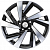 Khomen KHW 1801 7.5x18 5*114.3 ET45 DIA67.1 Black-FP Литой
