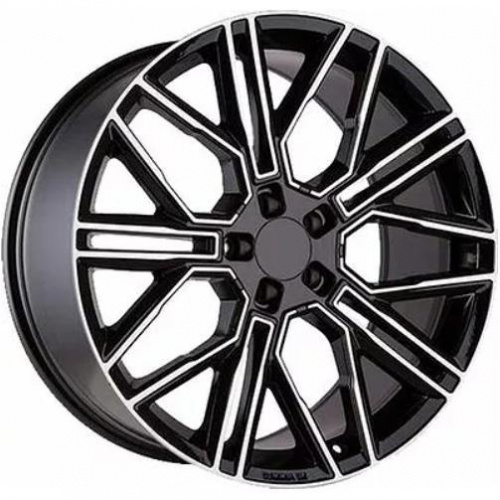 Khomen KHW 2101 9.5x21 5*114.3 ET30 DIA66.1 Black-FP Литой