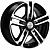 Khomen KHW 1602 6.5x16 5*139.7 ET40 DIA98.5 Black-FP Литой